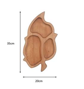 ถาดขนม LEAF - 3 ช่อง 35×20 ซม - Product Image 3