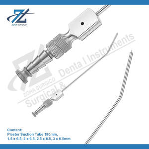 Tube d'aspiration Plester 1.5mm à 6.5mm, Tubes d'aspiration Plester en acier inoxydable de 190 mm Instruments chirurgicaux de qualité supérieure Pakistan - Product Image 2