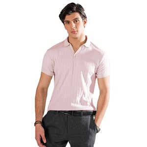 OEM Golf d'été pour polos pour hommes boutonné en tricot gaufré affaires décontracté à manches courtes en gros mode imprimé chemise de sport - Product Image 1