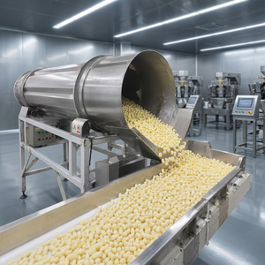 Máquina Rotatoria de Recubrimiento de Snacks para Nueces, Cacahuetes y Anacardos, Proceso de Sazonamiento - Product Image 1