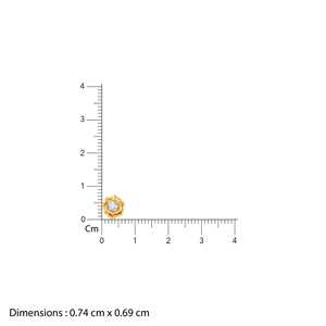 Pendientes de oro Velora Bloom Lab-Grown Diamond Stud - Product Image 2