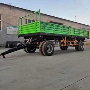 Semi-remorque agricole robuste pour le transport de bétail en gros |   Freins électriques à double essieu très demandés, capacité 800-1500 kg, galvanisation à chaud, vente en gros - Product Image 6