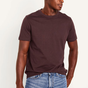 Camiseta estampada de algodón 100% de alta calidad, camiseta personalizada Lisa bordada para hombre - Product Image 4