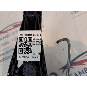 MANIGLIA ESTERNA ANTERIORE DESTRA OPEL Astra J 13308541 A17DTJ (09>) - Product Image 6