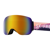 Vente en gros de lunettes de ski personnalisées SKIFREE S0, anti-buée, protection UV, fermeture magnétique, design ergonomique pour les sports de neige