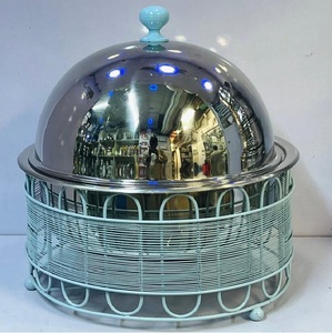 ที่อุ่นอาหารชุบเงินมาใหม่ล่าสุดหม้อปรุงอาหารจานร้อนสแตนเลสสตีลดีไซน์ทันสมัยสวยงาม - Product Image 6