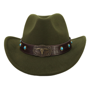 Sombrero de Vaquero Occidental de Metal de Alta Calidad, Sombrero Fedora para Primavera y Otoño, para Fiestas, Pesca, Negocios, Casual, Deportes al Aire Libre - Product Image 2
