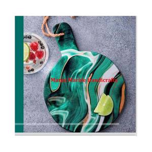 Nouveau traditionnel classique fantaisie moderne Look sous-verre en bois ensemble avec matériau en résine forme carrée brillant poli pour outil de cuisine à domicile - Product Image 5