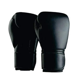 Gants de boxe en cuir à lacets professionnels noirs de haute qualité de 12oz pour adultes avec logo personnalisé en gros - Product Image 2
