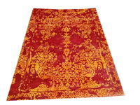 Alfombras de Área Hechas a Mano de Lujo de Algodón y Viscosa Abstractas, Tejidas a Mano, Impresas en Serigrafía, Suaves y Brillantes, de Proveedor Indio