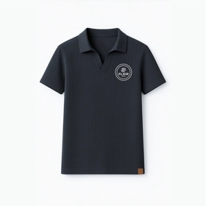 Camiseta Polo de Hombre 100% Algodón, Venta Caliente, Personalizable, Buena Calidad, Color Sólido, Estilo Casual, Peso de Tela 180g, Diseño Frontal - Product Image 2