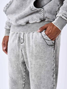 Survêtements en coton sérigraphié personnalisé Ensemble d'hiver respirant et lourd pour hommes Fonction de séchage rapide Conception personnalisée Adultes - Product Image 5