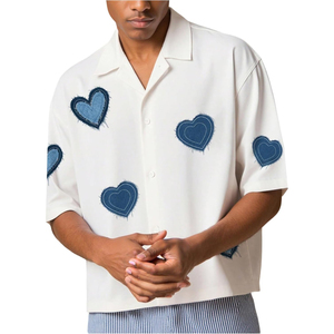 Cross Border Summer ODM Satin Breathable High Quality <b>Men's</b> Casual <b>Hawaiian</b> Short Sleeve <b>Shirts</b> with Floral Print Design - Product Image 1