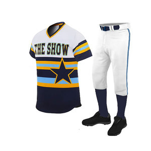 Bonne qualité nouveauté uniforme de baseball de haute qualité meilleur design uniforme de baseball uniforme de baseball pour les jeunes - Product Image 5