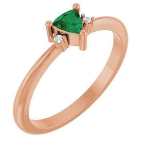 Anillo Geométrico Stuller con Incrustaciones de Oro de 14K y Piedras Naturales con Corte Marquesa y Ovalado, Certificado IGI-72435:277P - Product Image 1