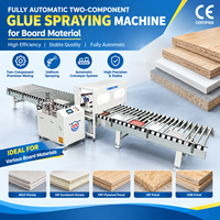 Machine de pulvérisation de colle haute précision 2K pour la production de panneaux de contreplaqué, MDF, OSB, panneaux de particules et applications de stratification du bois