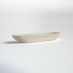 Bol en bois naturel en forme de cœur avec détails dorés élégants Bol décoratif polyvalent pour tables ou présentoirs de fruits - Product Image 4