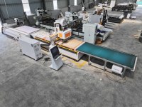 Routeur CNC Syntec Control 1330 ATC pour le bois, machine de fabrication de meubles avec étiquetage automatique