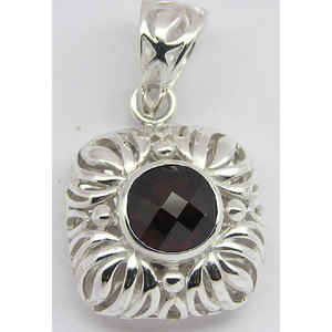 Shah Gems Women's Natural Smoky Quartz <b>Pendant</b> 925 Sterling Silver <b>Emerald</b> Cut Diamond Bezel Setting Number Pattern Rose Gold CZ - Product Image 1