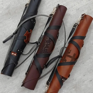 Cá nhân tạp dề da với uống Túi tùy chỉnh BBQ, Nướng & Chế biến gỗ tạp dề, handmade bền bảo vệ đầu bếp tạp dề - Product Image 5