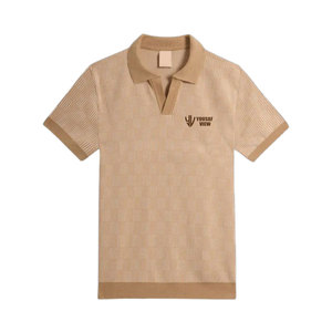 Chemise décontractée tricotée unie pour homme de haute qualité – Dernier design, respirante, infroissable, écologique, best-seller - Product Image 1