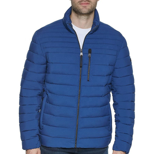 Chaqueta acolchada con cremallera para hombre con logotipo personalizado al por mayor, chaquetas de invierno, ropa de calle profesional, chaqueta ligera hinchada de invierno - Product Image 5