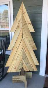 Árbol de Navidad de Madera Ornamental Hecho a Mano, Ecológico, de Alta Calidad, Resistente a la Intemperie, Ligero, para Cualquier Temporada - Product Image 6