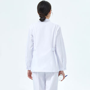 ชุดสครับคอปกแบบครูว์เนค ชุดทำงานผ่าตัด ชุดยูนิฟอร์มพยาบาลผดุงครรภ์ ชุดทำงานโรงพยาบาล สำหรับผู้หญิง ผู้ชาย แพทย์ แฟชั่นเกาหลี - Product Image 4