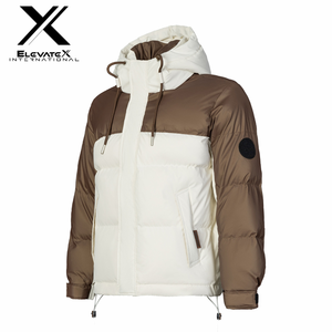 Mode à capuche hommes coupe-vent chaud extérieur doudoune randonnée veste pour hommes hiver personnalisé blanc longue bouffante veste femmes - Product Image 4