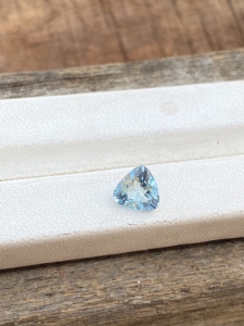 พลอยอความารีนธรรมชาติขนาด7มม. ตัดเป็นล้านล้านชิ้นอัญมณีเจียระไนเพชรพลอยหลวมสำหรับทำเครื่องประดับ1.11กะรัต - Product Image 3