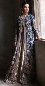 Loriya 2025 Summer Winter Breathable Embossed Abaya Embroidered <b>Cardigan</b> Maxi Dress Women's <b>Front</b> <b>Open</b> Arabian Robe Eid Nida - Product Image 4