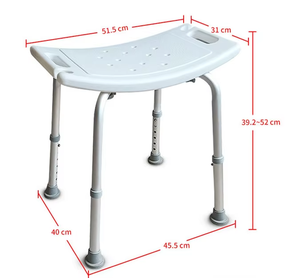 <span class=keywords><strong>Tabouret</strong></span> <span class=keywords><strong>de</strong></span> <span class=keywords><strong>douche</strong></span> médical en aluminium <span class=keywords><strong>pour</strong></span> personnes âgées et handicapées, hauteur réglable, capacité <span class=keywords><strong>de</strong></span> 150 kg, pieds antidérapants, OEM ODM, approvisionnement en gros en usine - Product Image 3