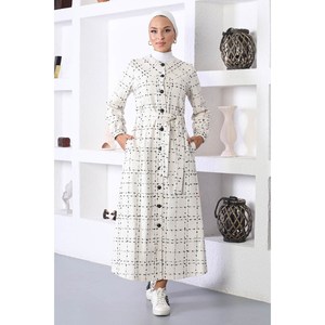 Abrigo con botones para mujer - Product Image 1