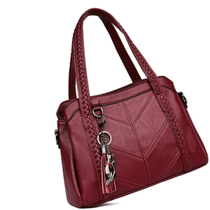 Genuine Leather Ladies Shoulder Purse <b>Handbag</b> Distressed Stylish Women Hand Bags 2024 Top Quality Women Shoulder Bags - Product Image 3