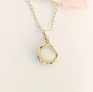 Colgante de Plata de Ley 925, piedra lunar Natural, diseño Vintage único, abalorio clásico chapado en oro para mujeres y niñas, regalos de aniversario - Product Image 6