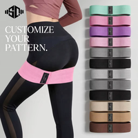 Bandes de Résistance Esthétiques en Tissu – Couleurs Nude Tendance – Ensemble de Bandes de Fessiers en Polyester, Coton et Latex pour Yoga, Pilates et Bien-être – Marque