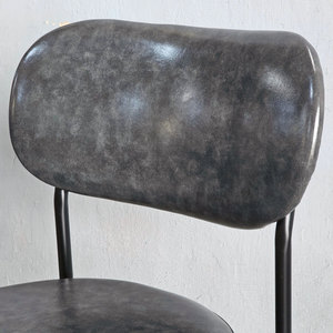 Modern Minimalist Faux Leather <b>Dining</b> <b>Chair</b> with Iron Frame for Living Rooms GA68037 - Product Image 4