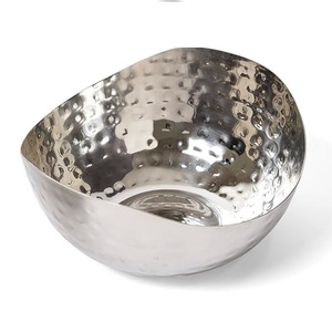 ชามสเตนเลสสตีลสลักลายนูนสำหรับใส่ขนมและขนมเพื่อทำสลัดแบบนูนสุดหรู - Product Image 3