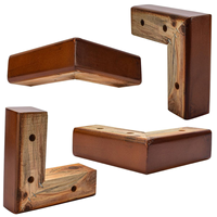 Pieds de meubles en bois massif triangulaires de remplacement, robustes, faciles à installer, pour l'extérieur, salon, canapé, hôpital, hôtel, atelier