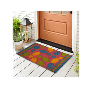 Felpudo elegante con estampado de coco de alta calidad, diseño duradero con mechones, antideslizante y apto para mascotas para decoración moderna del hogar, impresión personalizada - Product Image 6