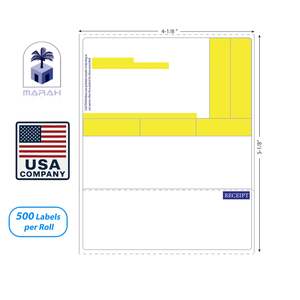 Etiquetas Adhesivas para Prescripciones Médicas de 4 1/8" X 5 1/8", Grado Farmacéutico, Resistentes al Agua, a los Arañazos y a los Rayos UV, Papel Térmico, Proveedor OEM - Product Image 1
