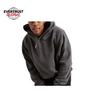 Sudadera con capucha deportiva personalizada para hombre de alta calidad 100% algodón sólido 360g talla grande todos los colores disponibles tejido de punto anticontracción - Product Image 5