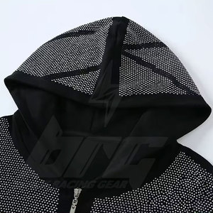 Chándales de diamantes de imitación para hombre con cremallera transpirable Servicio OEM Chándales recién llegados de alta calidad - Product Image 6