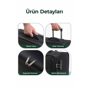 <b>Black</b> Imperial Design Collection Business Cabin Size Unisex Flight Attendant Pilot <b>Suitcase</b> with Caster Wheels Not Washable - Product Image 4