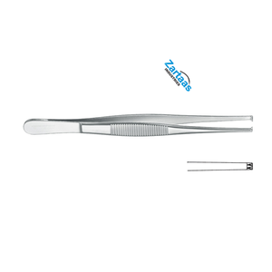 Pince à tissus en acier inoxydable de haute qualité 2x3 dents 25cm / 10 "Fabricant d'instruments chirurgicaux - Product Image 2