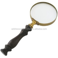 Best Selling Address Craft Factory Custom New Style Metal Magnifying Glass 3 LED Lights Resin Handle Microscope Glasses Book
