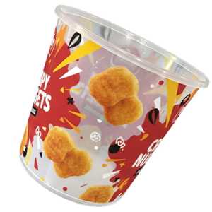 Cubeta de Plástico PP Reciclable de 85 oz, Color y Logotipo Personalizables, Venta al por Mayor, Tipo KFC Popeyes - Product Image 6