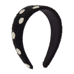 แถบคาดศีรษะลูกปัดพร้อมแผ่นติดสติกเกอร์แบบกำหนดเอง - Product Image 1