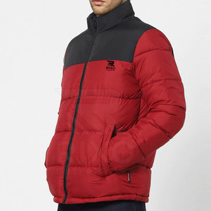 Veste matelassée pour homme à col montant en toile avec logo frontal, manches longues, nouvelle collection, fabrication usine, personnalisable, vente en gros à bas prix - Product Image 3