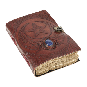 Diario de Cuero Genuino Hecho a Mano, Organizador con Diseño de Árbol de la Vida y Madre Tierra en Relieve, Cuaderno de Bocetos de 8x6 Pulgadas, 120 Hojas, Regalo para el Día de la Tierra - Product Image 3